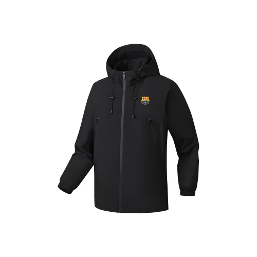 FCB ARCELONA Термический Дышащий Водонепроницаемый Дождевик Ветрозащитный Ветровка Унисекс