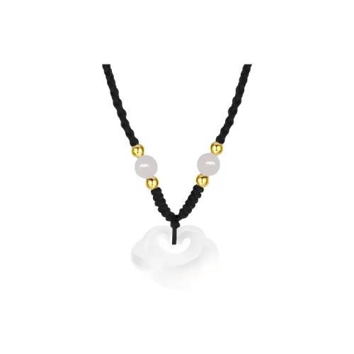 Chongqing Gold Store Цветное стекло Нефритовые ожерелья Унисекс