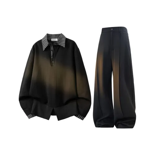 GWAF Черный топ + Черные штаны Унисекс Повседневная спортивная одежда