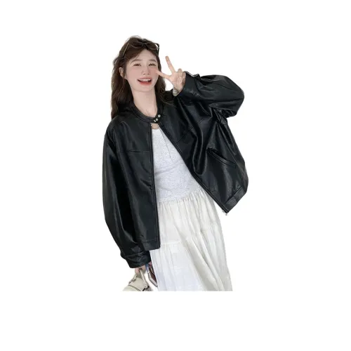 MEXICAN Черный Женские Кожаные Куртки