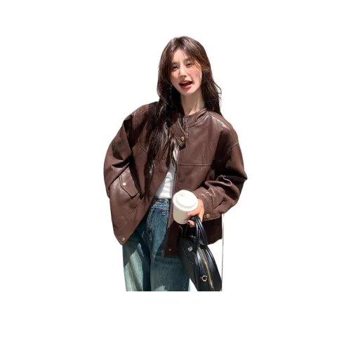 MEXICAN Кофе Женские Кожаные куртки