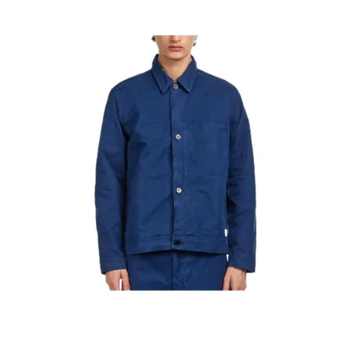 NORSE PROJECTS Blue Men's Shirts NORSE PROJECTS Синие Мужские Рубашки