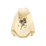 Светлый бежевый (Sincere Language of Flowers Логотип на груди _ Классический стиль Розовый Логотип на спине)