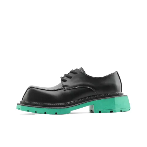 ZHENRAN Квадратный носок Derby Обувь Повседневные кожаные туфли Мужские