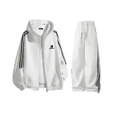 Белый Фотиния Серый Свитшот + Белый Фотиния Штаны