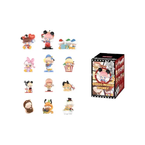 POP MART Коллаборация Edition Dimoo WORLD X Disney Фигурка Слепые Коробки Один Mystery Коробка Целая Коробка 12 шт