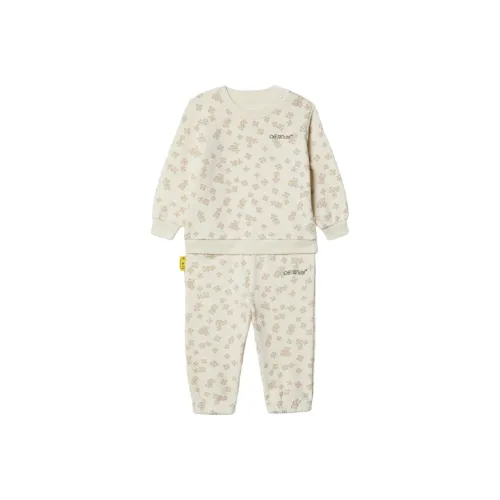 Off Белый Повседневная спортивная одежда для малышей и детей дошкольного возраста