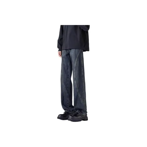 KAIZZGAO Синий Мужской Джинсы