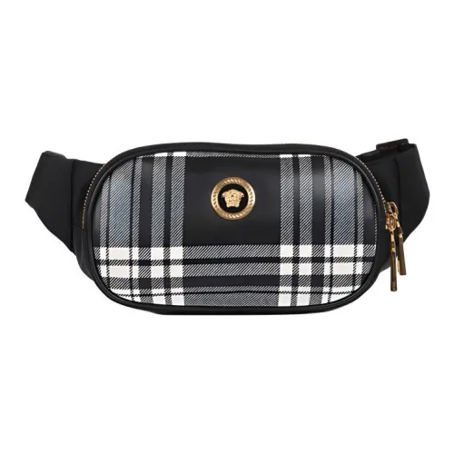 VERSACE Ткань Слинг-Сумка Поясная Сумка Унисекс Черная