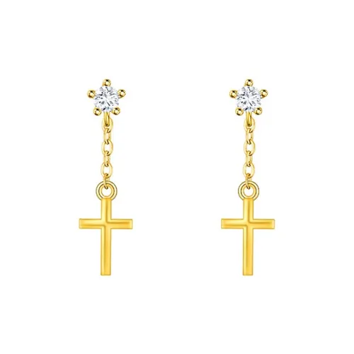 BKBU Титановые стальные серьги с цирконием унисекс