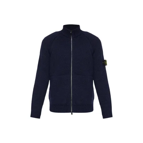 STONE ISLAND Морской синий Мужской Трикотаж