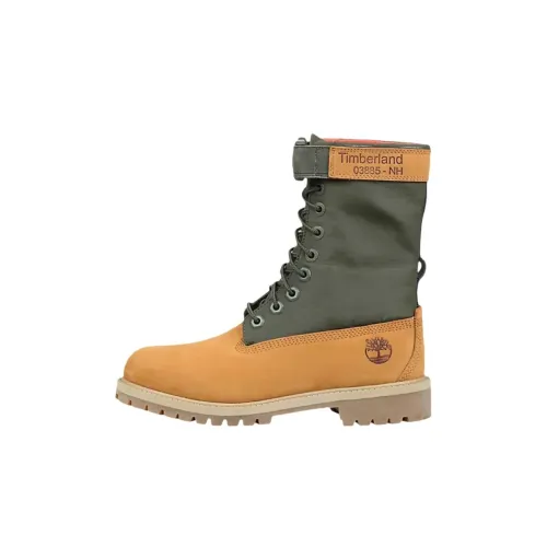 Timberland 6 Inch Ботинки Коричнево-зеленые Детские