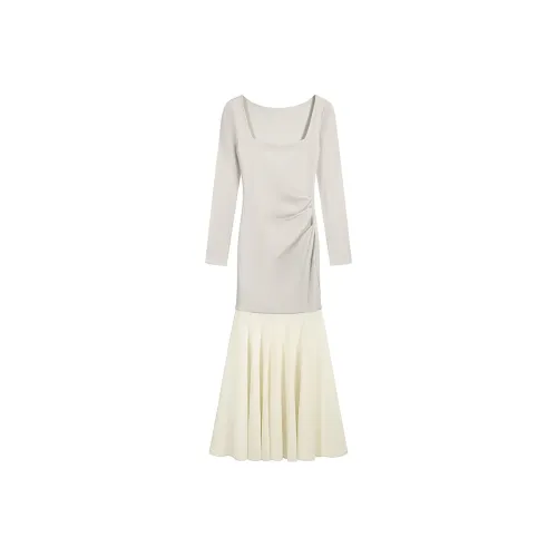 ABBY GODDESS Длинное платье с длинными рукавами женское