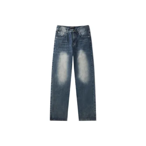 CAT'S PAW Синий Унисекс Джинсы