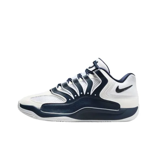 Nike KD 18 Дышащая Поддержка Баскетбольные Кроссовки Унисекс Белый