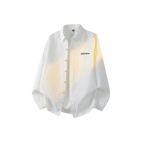 Bug Small Green Длинный рукав Шифон Унисекс