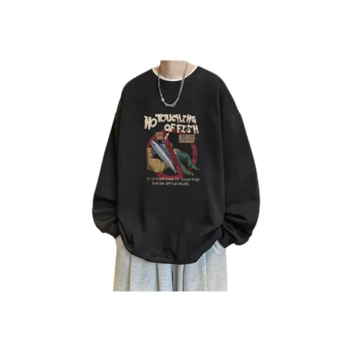 Wooden Rabbit Черный Стандартный Мужской Свитшот