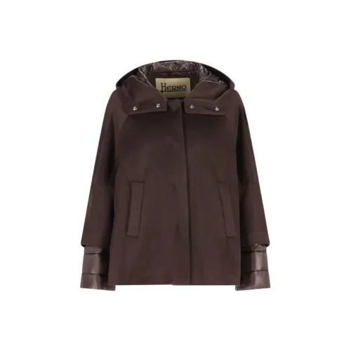 HERNO Коричневый Женские пуховики