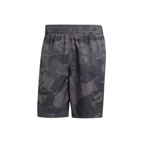 Adidas Originals CAMO ALL OVER PRINT Плавание Шорты Плавательные Мужские Черные
