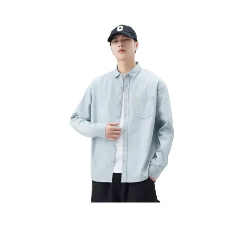 MR.MUDI Светло-синие унисекс рубашки