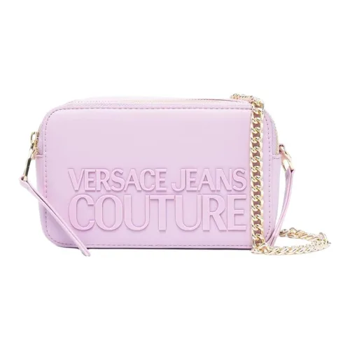 VERSACE JEANS COUTURE Кожа Сумка через плечо Женская Розово-фиолетовая