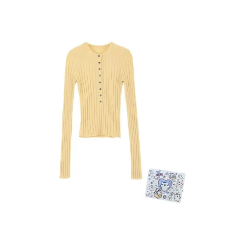 MARIE·COCO Желтый топ женский трикотаж