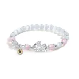 Белый лунный свет, китайское благоприятное животное, китайский зодиак, коза и обезьяна, браслет с бусинами