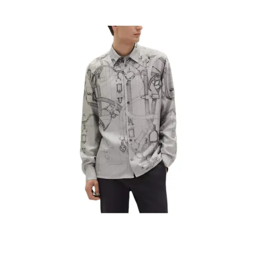 HERMES Cloud White Мужские Рубашки