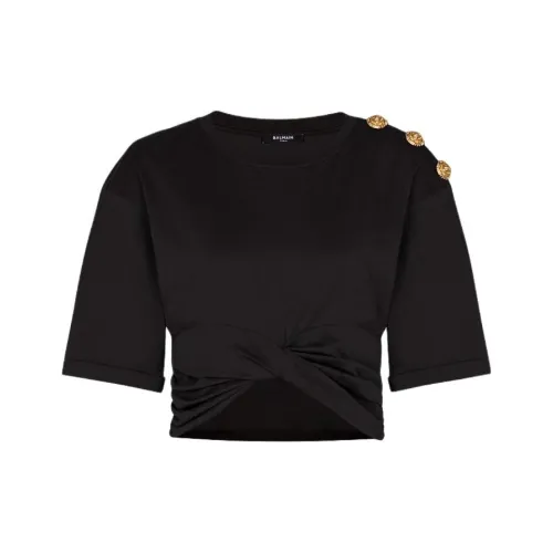 BALMAIN Т-рубашка с оборванным рукавом женская