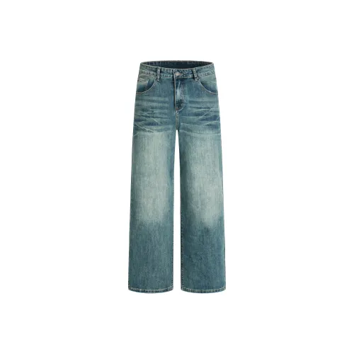 ONITSOP Relaxed Модный Уличный Стиль Широкие Брюки Премиум Джинсы Унисекс