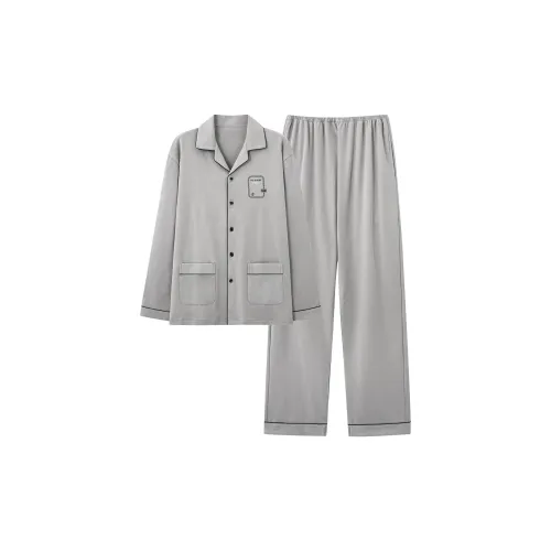 MADALLO Серый Мужской Пижамный Комплект