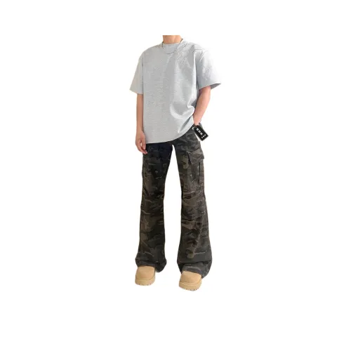 XUBAIHUO Камуфляж Унисекс Джинсы