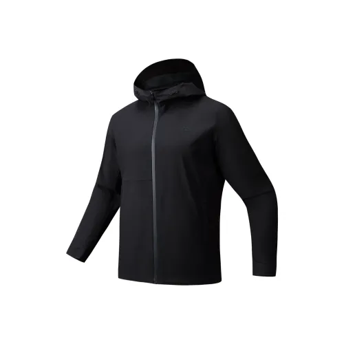 Anta Outdoor Collection Низкая Высота над уровнем моря Походы на открытом воздухе Поход Водонепроницаемый Ветровка Мужской Основной черный