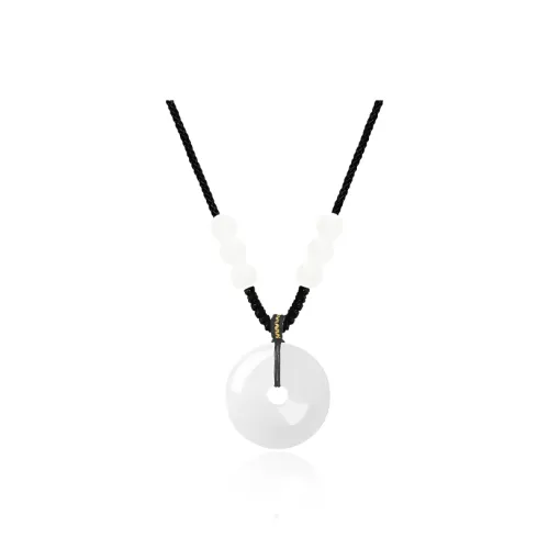 Chongqing Gold Store Цветное стекло Нефритовые ожерелья Унисекс