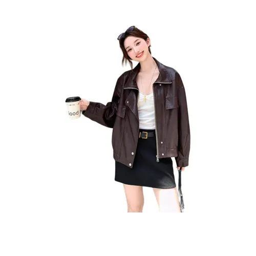 MEXICAN Кофе Женские Кожаные куртки