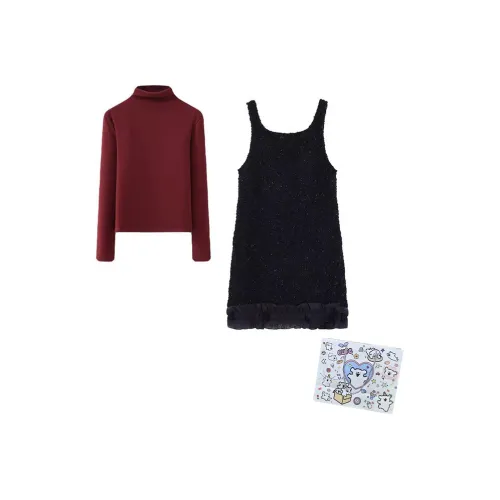 MARIE·COCO KNIT Топ + Юбка на подтяжках Женские Комплекты с юбкой