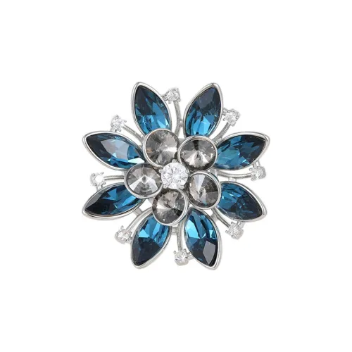 Фиолетовый синтетический кубический цирконий броши унисекс