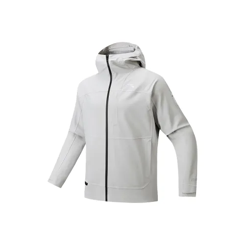 Anta Variety Тренировки Коллекция Бежево-розовый Серый Мужские Ветровки