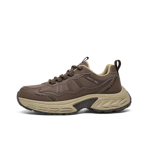 AOKANG Амортизация устойчивость к истиранию легкий увеличенная высота матовый низ топ кроссовки с толстой подошвой мужской