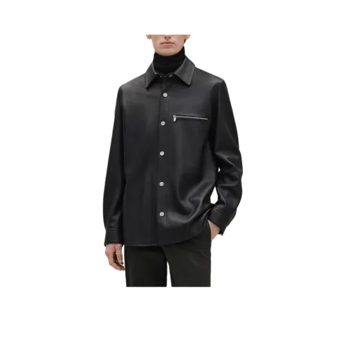 HERMES FW25 Кожа Куртка Мужская