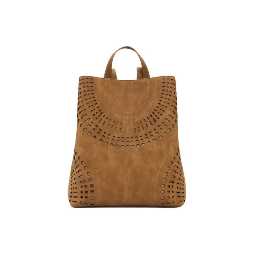 Desigual Рюкзак из искусственной кожи средний женский коричневый