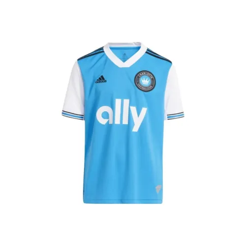 Adidas Charlotte FC T-Shirt Синий Белый Детский