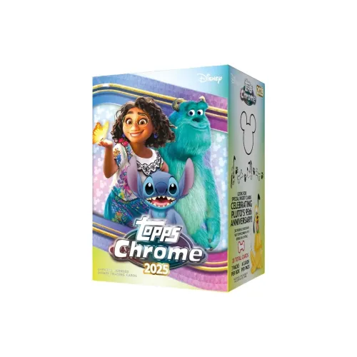 Topps Chrome 2025 Disney Коробка IP Аниме Карты Целая Коробка