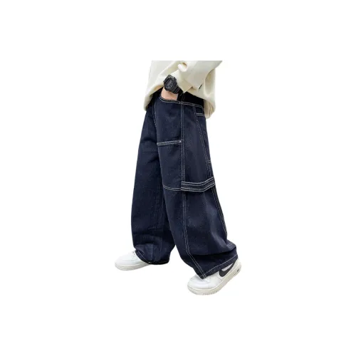 Little redfish Синие Джинсы для школьного возраста