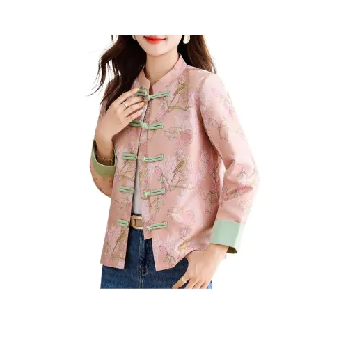 The Temptation Of The Muse Воротник-стойка Один плечевой Укороченная куртка Женская