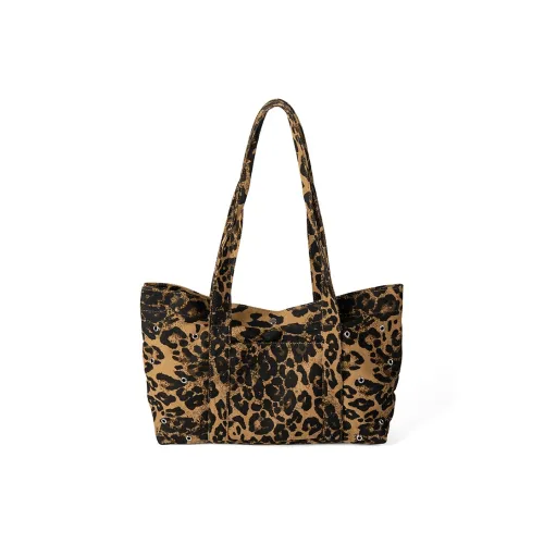 HAWA Хлопок Тоут Сумка Сумка для покупок Сумка на плечо Стандартная Женская Зеленая Коричневая