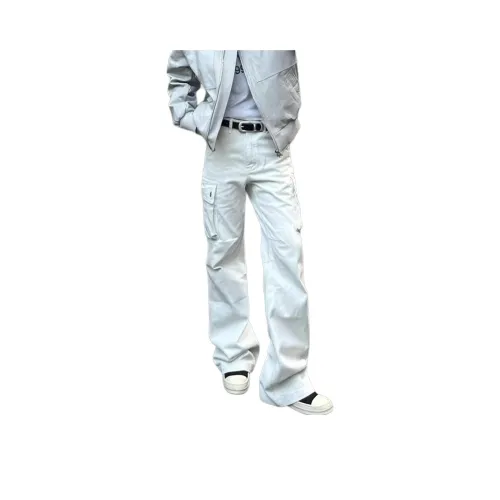 PISYPOX Белый Унисекс Повседневные Штаны