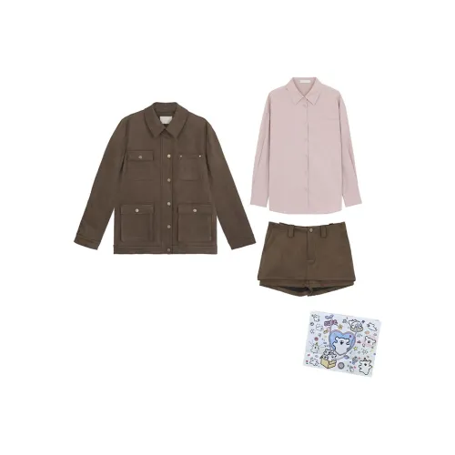 MARIE·COCO Куртка+Рубашка+Юбка-Шорты Женские Комплекты с Юбкой