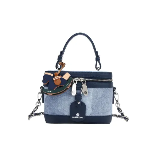 JANITINO Полиуретан ПУ (полиуретан) Сумка Стандартная Женская Синяя Зеленая