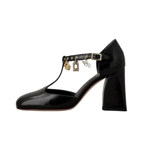 Roger Vivier TRèS Vivier Грубый каблук Туфли Мэри Джейн 8,5 см Женские Черный